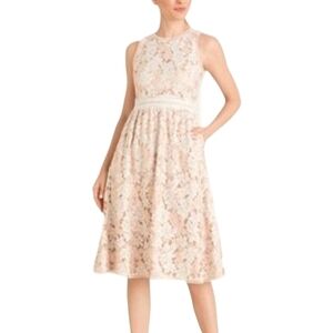 Vince Camuto Womens Lace Sleeveless Midi Dress Size 10 Cottagecore Romantic Boho